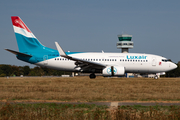 Luxair Boeing 737-7K2 (LX-LBR) at  Luxembourg - Findel, Luxembourg