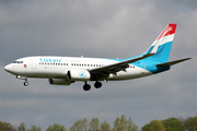 Luxair Boeing 737-7K2 (LX-LBT) at  Luxembourg - Findel, Luxembourg