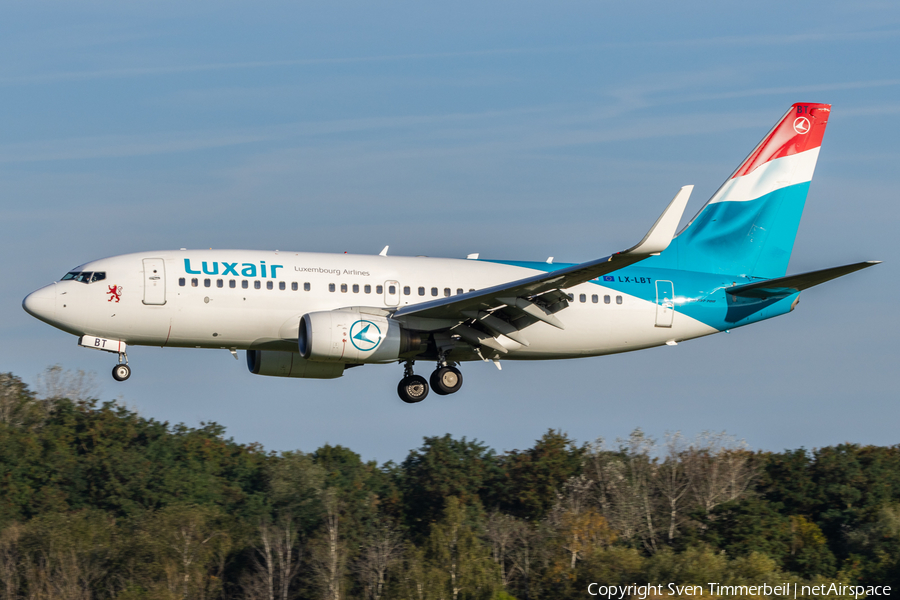 Luxair Boeing 737-7K2 (LX-LBT) | Photo 595041