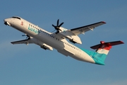 Luxair Bombardier DHC-8-402Q (LX-LGA) at  Hamburg - Fuhlsbuettel (Helmut Schmidt), Germany