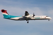 Luxair Bombardier DHC-8-402Q (LX-LGD) at  Hamburg - Fuhlsbuettel (Helmut Schmidt), Germany