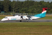 Luxair Bombardier DHC-8-402Q (LX-LGD) at  Hamburg - Fuhlsbuettel (Helmut Schmidt), Germany