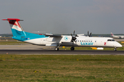 Luxair Bombardier DHC-8-402Q (LX-LGE) at  Frankfurt am Main, Germany