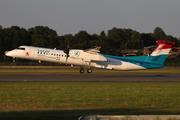 Luxair Bombardier DHC-8-402Q (LX-LGE) at  Hamburg - Fuhlsbuettel (Helmut Schmidt), Germany