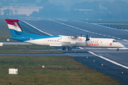 Luxair Bombardier DHC-8-402Q (LX-LGE) at  Hamburg - Fuhlsbuettel (Helmut Schmidt), Germany