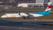 Luxair Bombardier DHC-8-402Q (LX-LGE) at  Hamburg - Fuhlsbuettel (Helmut Schmidt), Germany