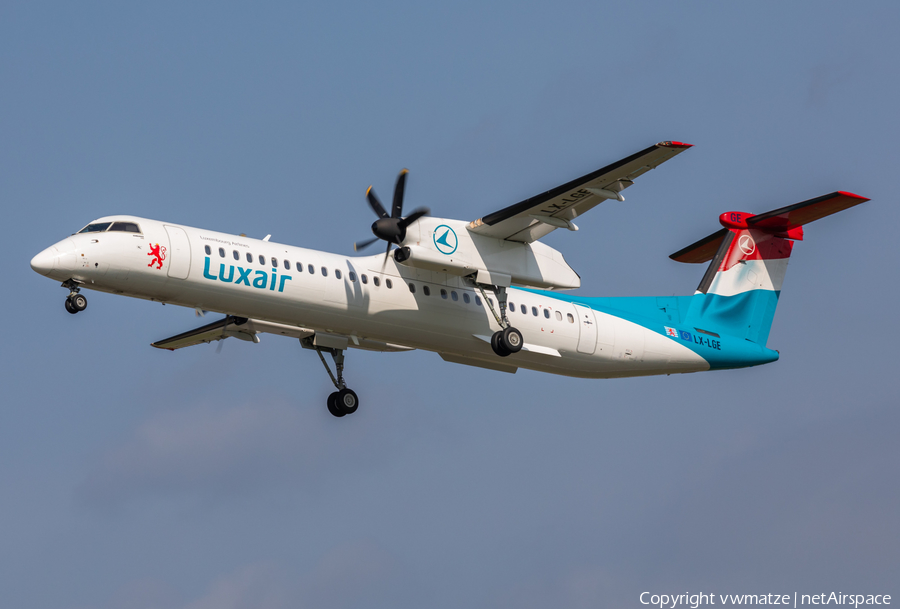 Luxair Bombardier DHC-8-402Q (LX-LGE) | Photo 458986