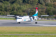 Luxair Bombardier DHC-8-402Q (LX-LGE) at  Luxembourg - Findel, Luxembourg