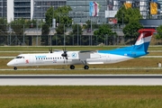 Luxair Bombardier DHC-8-402Q (LX-LGE) at  Munich, Germany