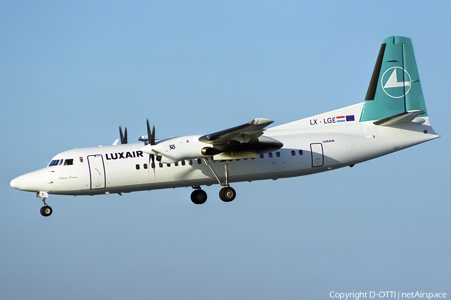 Luxair Fokker 50 (LX-LGE) | Photo 444856