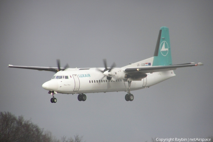 Luxair Fokker 50 (LX-LGE) | Photo 548162