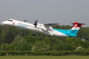 Luxair Bombardier DHC-8-402Q (LX-LGF) at  Hamburg - Fuhlsbuettel (Helmut Schmidt), Germany