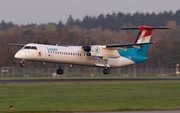 Luxair Bombardier DHC-8-402Q (LX-LGF) at  Hamburg - Fuhlsbuettel (Helmut Schmidt), Germany