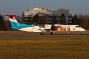 Luxair Bombardier DHC-8-402Q (LX-LGF) at  Hamburg - Fuhlsbuettel (Helmut Schmidt), Germany