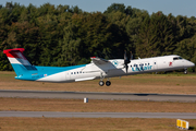 Luxair Bombardier DHC-8-402Q (LX-LGG) at  Hamburg - Fuhlsbuettel (Helmut Schmidt), Germany