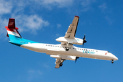 Luxair Bombardier DHC-8-402Q (LX-LGG) at  Luqa - Malta International, Malta