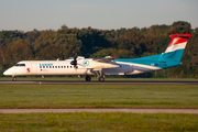 Luxair Bombardier DHC-8-402Q (LX-LGM) at  Hamburg - Fuhlsbuettel (Helmut Schmidt), Germany