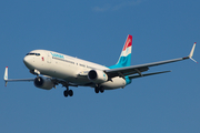 Luxair Boeing 737-8C9 (LX-LGU) at  Corfu - International, Greece