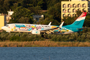 Luxair Boeing 737-8C9 (LX-LGU) at  Corfu - International, Greece