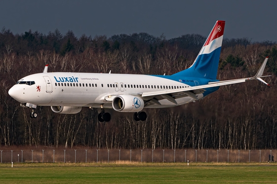 Luxair Boeing 737-8C9 (LX-LGU) at  Hamburg - Fuhlsbuettel (Helmut Schmidt), Germany