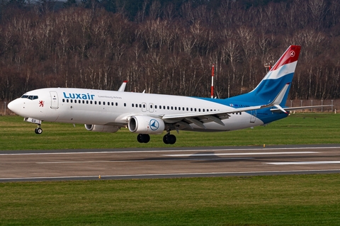 Luxair Boeing 737-8C9 (LX-LGU) at  Hamburg - Fuhlsbuettel (Helmut Schmidt), Germany