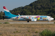 Luxair Boeing 737-8C9 (LX-LGU) at  Rhodes, Greece