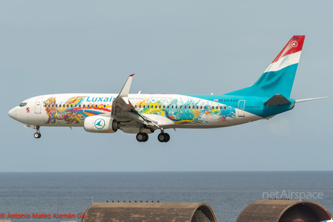 Luxair Boeing 737-8C9 (LX-LGV) at  Gran Canaria, Spain