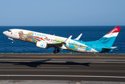 Luxair Boeing 737-8C9 (LX-LGV) at  La Palma (Santa Cruz de La Palma), Spain