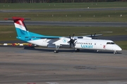 Luxair Bombardier DHC-8-402Q (LX-LQA) at  Hamburg - Fuhlsbuettel (Helmut Schmidt), Germany