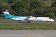 Luxair Bombardier DHC-8-402Q (LX-LQA) at  Hamburg - Fuhlsbuettel (Helmut Schmidt), Germany