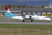 Luxair Bombardier DHC-8-402Q (LX-LQA) at  Oslo - Gardermoen, Norway