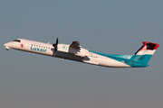 Luxair Bombardier DHC-8-402Q (LX-LQB) at  Hamburg - Fuhlsbuettel (Helmut Schmidt), Germany