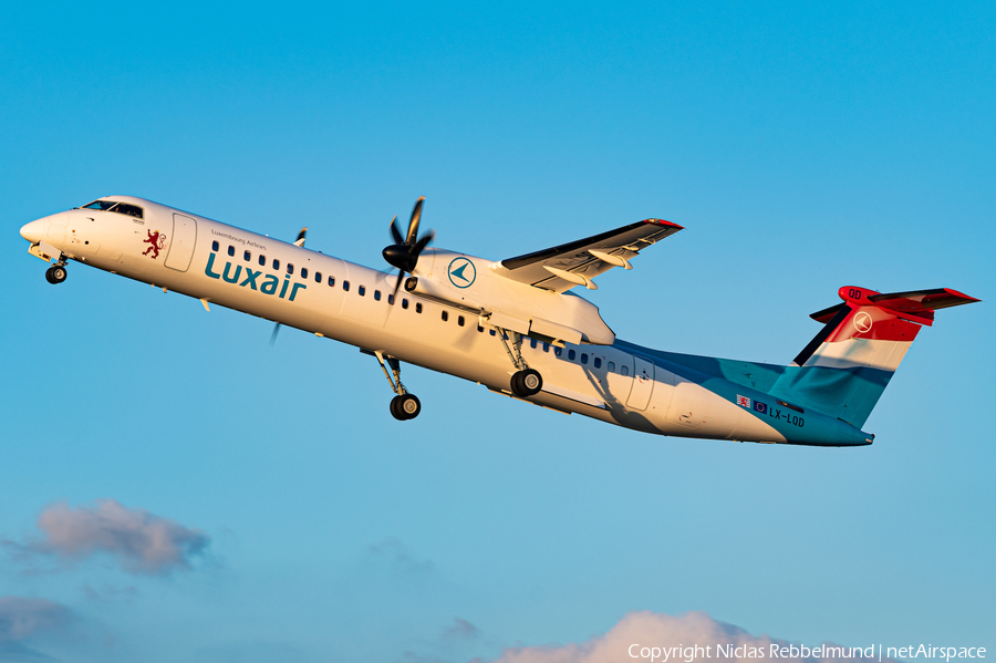 Luxair Bombardier DHC-8-402Q (LX-LQD) | Photo 395332