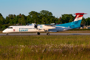 Luxair Bombardier DHC-8-402Q (LX-LQD) at  Hamburg - Fuhlsbuettel (Helmut Schmidt), Germany