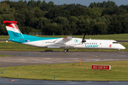 Luxair Bombardier DHC-8-402Q (LX-LQD) at  Hamburg - Fuhlsbuettel (Helmut Schmidt), Germany