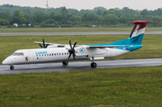 Luxair Bombardier DHC-8-402Q (LX-LQI) at  Hamburg - Fuhlsbuettel (Helmut Schmidt), Germany