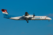 Luxair Bombardier DHC-8-402Q (LX-LQJ) at  Münster/Osnabrück, Germany