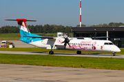 Luxair Bombardier DHC-8-402Q (LX-LQJ) at  Hamburg - Fuhlsbuettel (Helmut Schmidt), Germany