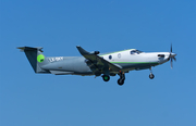 (Private) Pilatus PC-12/45 (LX-SKY) at  Luxembourg - Findel, Luxembourg