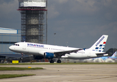 Strategic Airlines Airbus A320-212 (LX-STA) at  Manchester - International (Ringway), United Kingdom