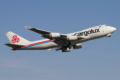 Cargolux Boeing 747-4R7F (LX-WCV) at  Luxembourg - Findel, Luxembourg