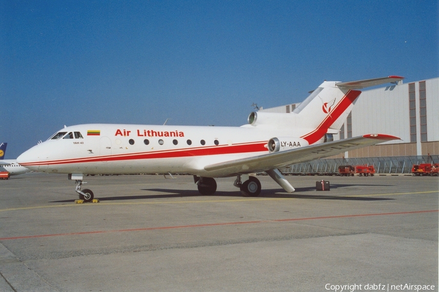 Air Lithuania Yakovlev Yak-40 (LY-AAA) | Photo 209453