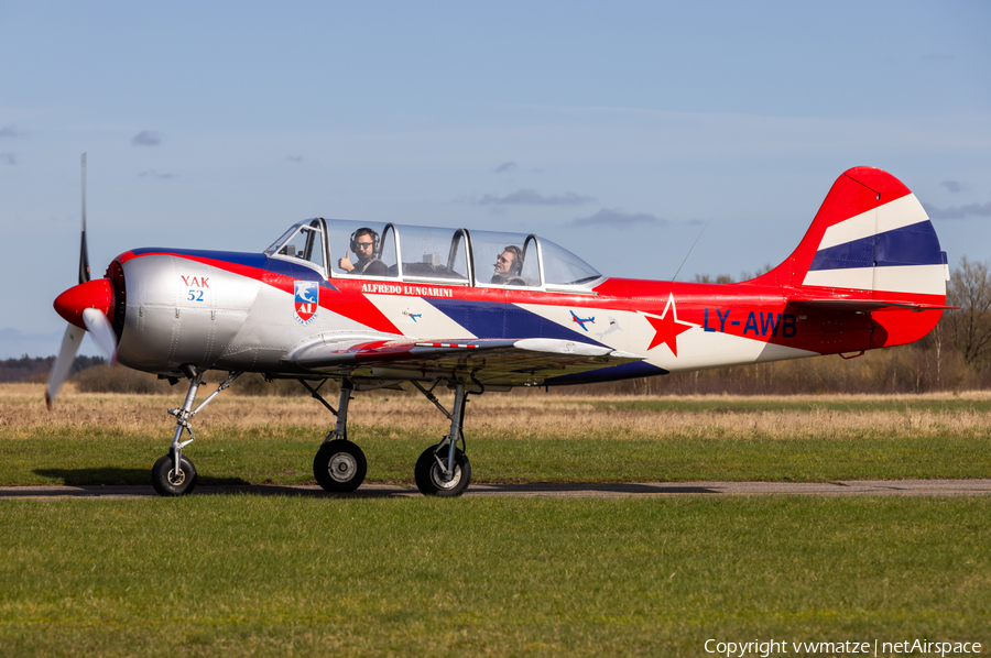 (Private) Yakovlev Yak-52 (LY-AWB) | Photo 616071