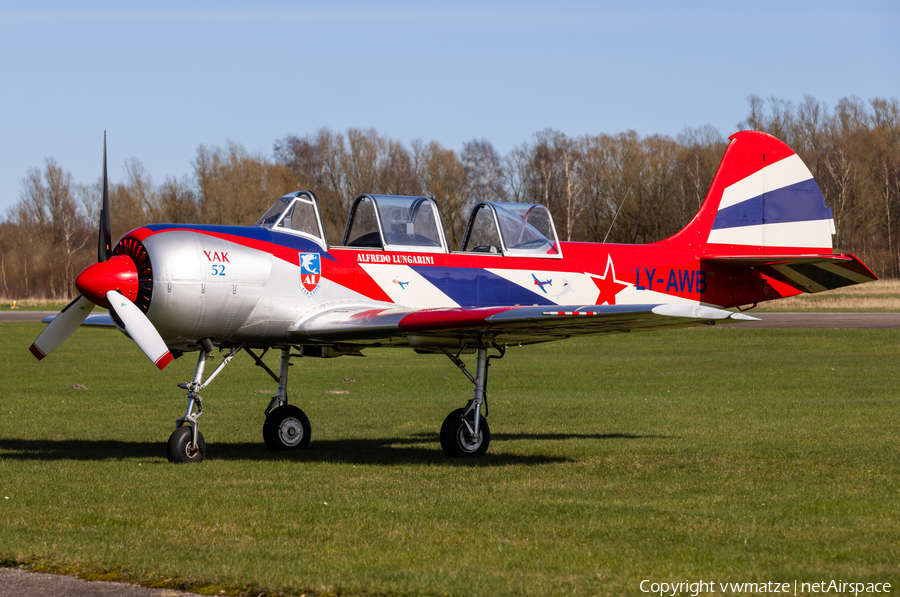 (Private) Yakovlev Yak-52 (LY-AWB) | Photo 616090