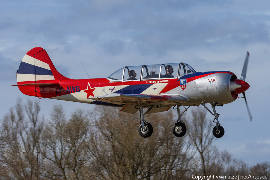 (Private) Yakovlev Yak-52 (LY-AWB) | Photo 616111