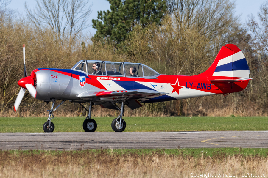 (Private) Yakovlev Yak-52 (LY-AWB) | Photo 616114
