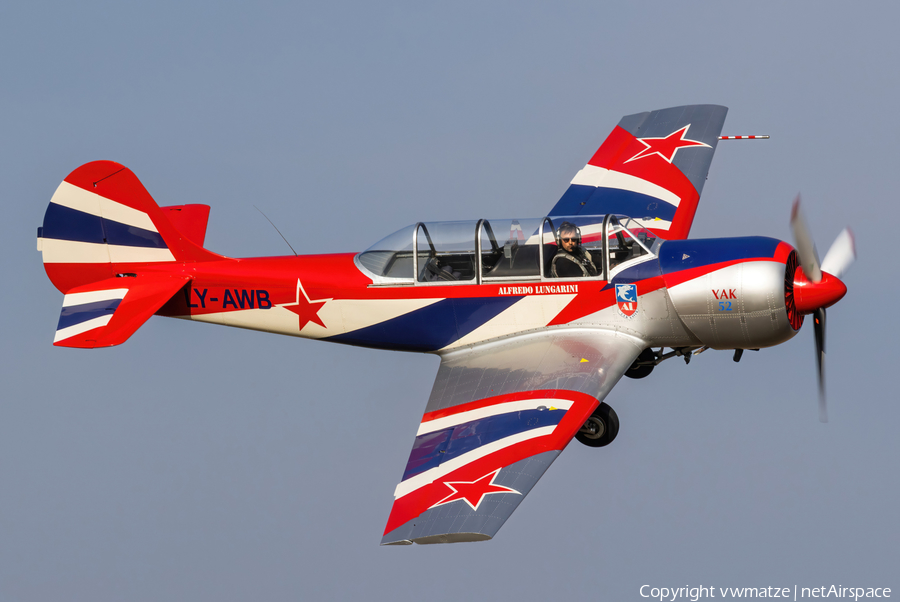 (Private) Yakovlev Yak-52 (LY-AWB) | Photo 668089