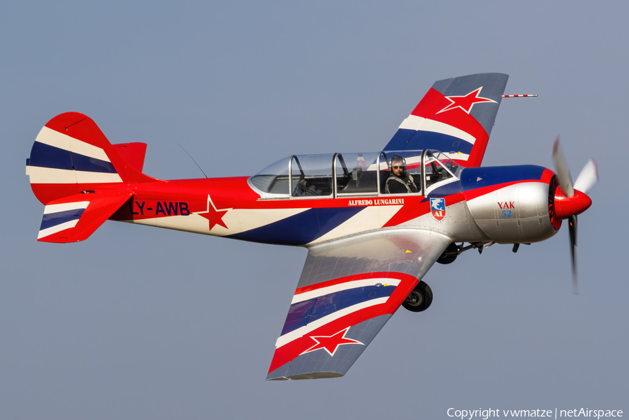 (Private) Yakovlev Yak-52 (LY-AWB) | Photo 668862