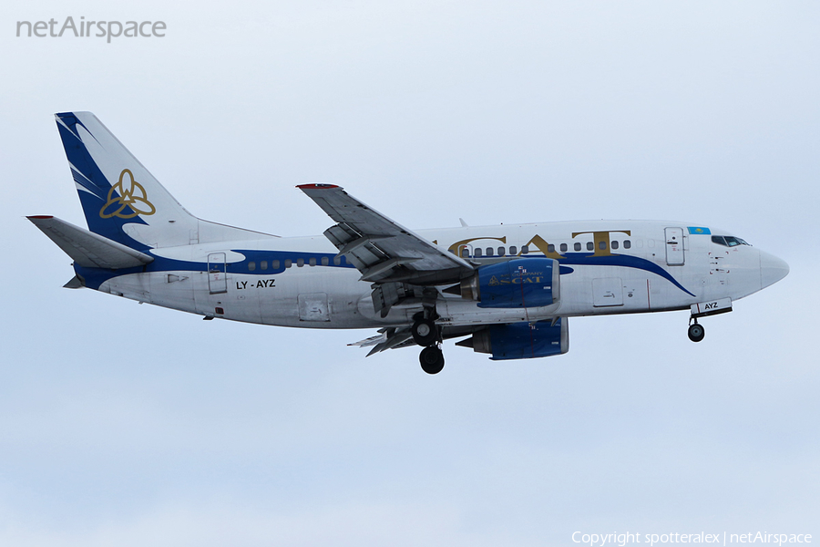 SCAT Airlines Boeing 737-548 (LY-AYZ) | Photo 66315