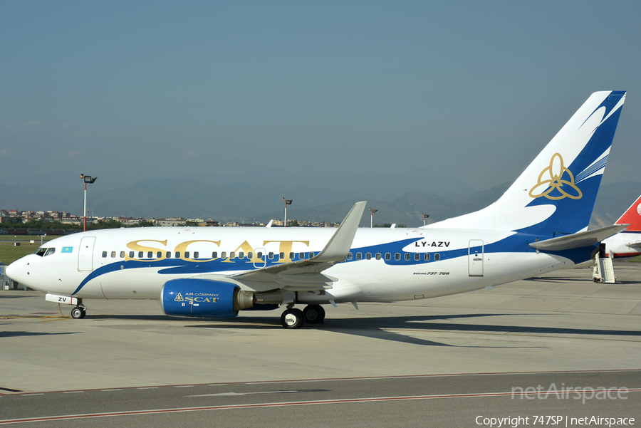 SCAT Airlines Boeing 737-7GL (LY-AZV) | Photo 50812